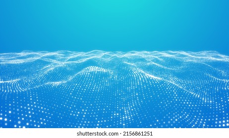 digital wave dots flow abstract background - Powered by Shutterstock