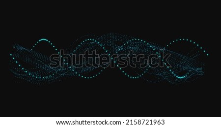 Digitally generated dna structure against black background