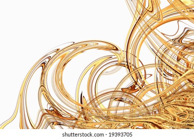 Digitally Generated Image of light and wave pattern