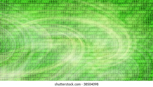 Digitally Generated Image of light and wave pattern with numbers