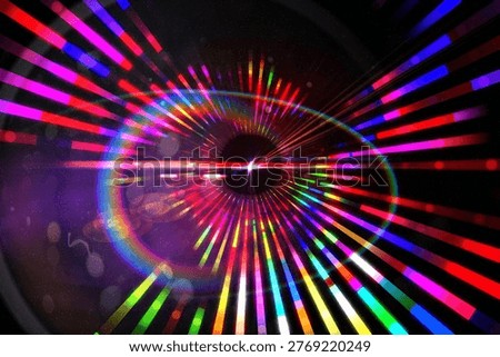 Digitally generated laser lights background in cool colours