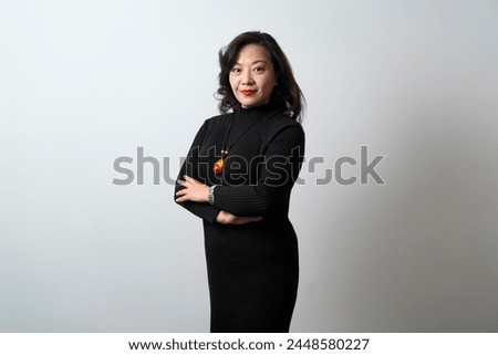 dignified and serious asian business woman Stock photo © 