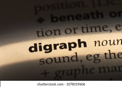 Digraph Word In A Dictionary. Digraph Concept