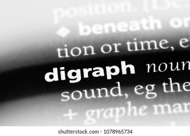 Digraph Word In A Dictionary. Digraph Concept