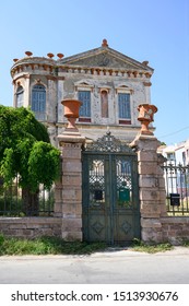 Dilapidated House On The Island Of Lesbos, Mytilini, Greece