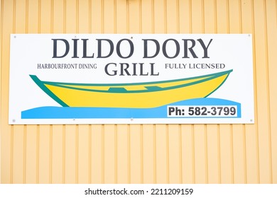 Dildo Newfoundland Canada, September 23 2022: Restaurant Sign At An East Coast Town And Popular Tourist Attraction.