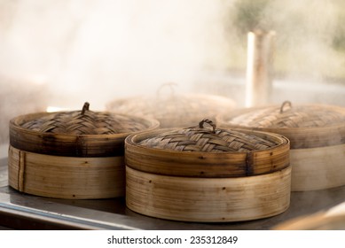 Dim sum dumplings preparation