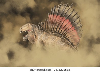 Dimetrodon ,dinosaur in the dark