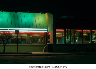 A Diner Late At Night, Long After Close, Empty And Lonely.