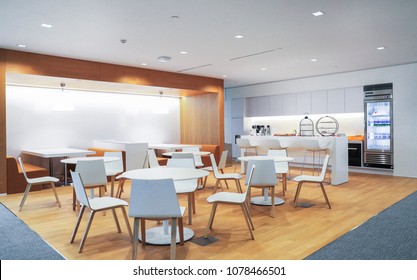 Dining center in office building - Shutterstock ID 1078466501