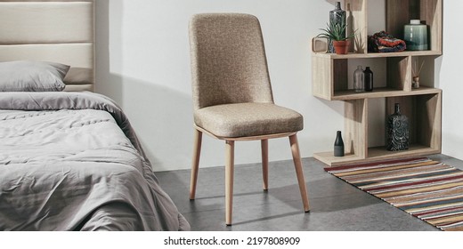 Dining Chair On Modern Minimalist Bedroom