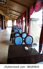 Dining room by the window