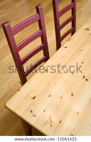 dining room close up shot for background