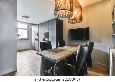 Dining Room Interior In Modern Urban Appartment