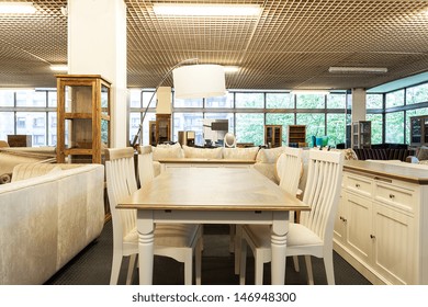 Dining Space In A Furniture Shop