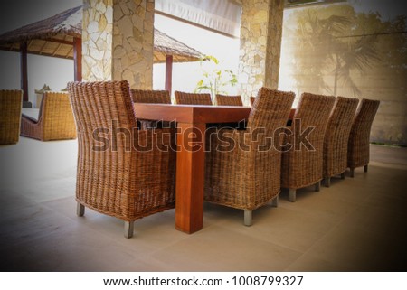 Dining Table 10 People Luxury Villa Stock Photo (Edit Now) 1008799327