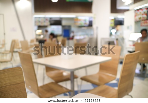 Dining Table Chairs Food Court Objects Stock Image