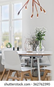 Dining Table In Clean, Modern Interior