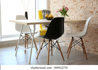 Dining Table With Set Of Chairs.