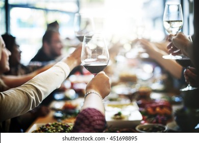 Dinner Dining Wine Cheers Party Concept