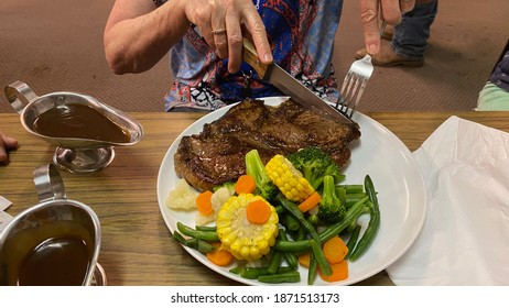 Dinner In An Outback Pub