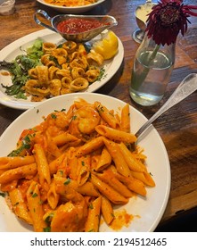 Dinner, Pasta, Vodka Sauce, Flower