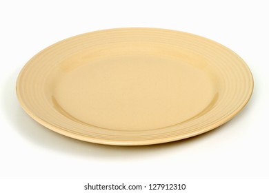 Dinner plate on the white background