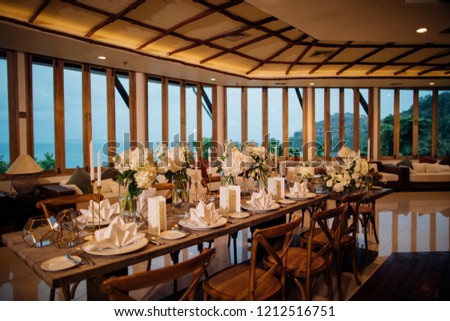 Dinner set up