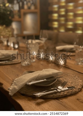 dinner table decoration in Austria