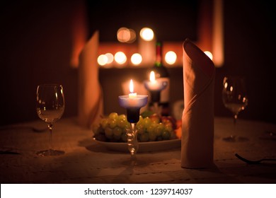 Dinner for two. Romantic date