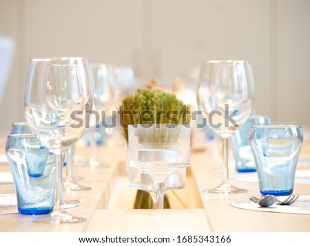 Dinnertable for cooking events and courses