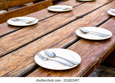 Dinning table in the evening