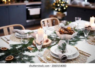 Dinning table ready for Christmas Eve                             