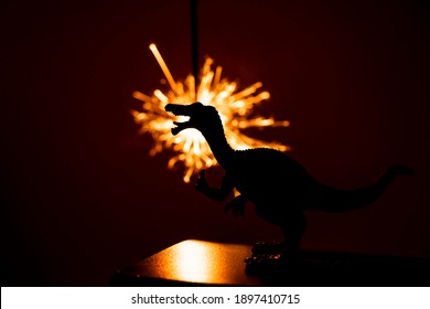 Dinosaur Fury! It's Fire The Mouth That Fireworks. Dinosaur Angry, Fire Out Of The Mouth.