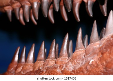 dinosaur with human teeth