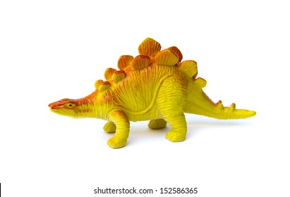 Dinosaur Toy On White