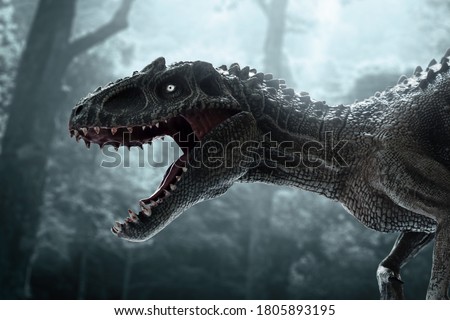Dinosaur, Tyrannosaurus Rex in the jungle