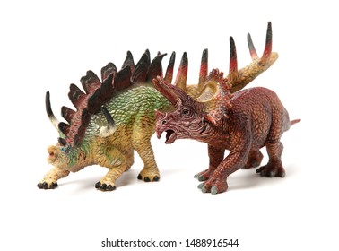 Dinosaurs Toys On White Background Stock Photo 1488916544 | Shutterstock