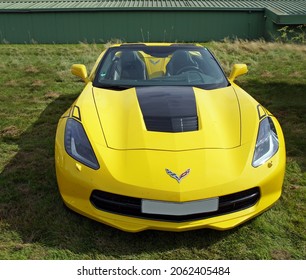 Dinslaken, NRW, Germany - 10,03,2021 Corvette Stingray C7	