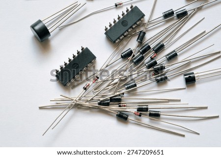 Diodes and integrated circuits. Semiconductor electronic components.