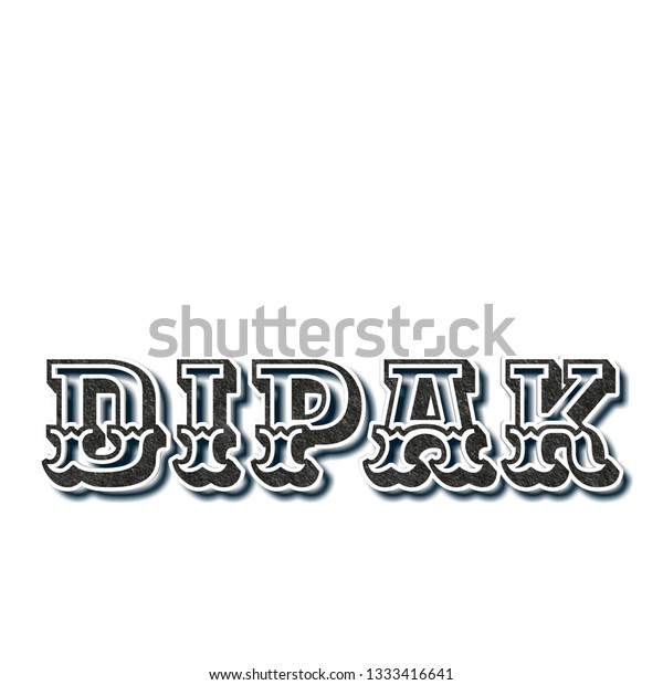 Dipak Name Text Design Logo Stock Photo Edit Now