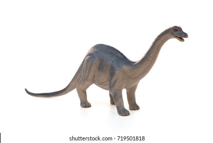 Diplodocus Toy On A White Background