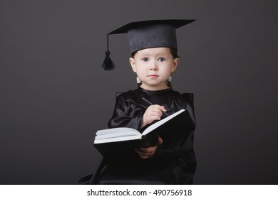 diploma graduating little student kid