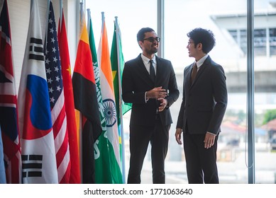 the diplomat relationship between countries. Diplomatic relations And international business partnership