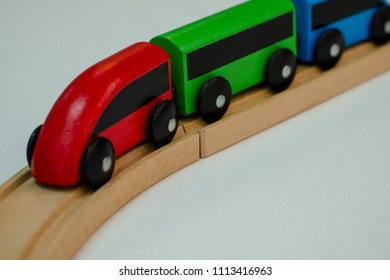 The Direction Of The Movement Of Toy Cars Lined Up In A Convoy