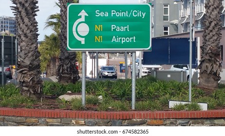 Directional sign at Waterfront, Cape Town, Western Cape, South Africa