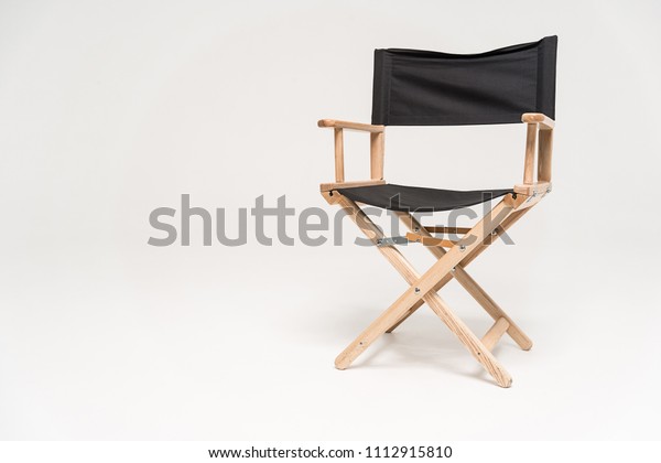 Director chair\
isolated on white\
background