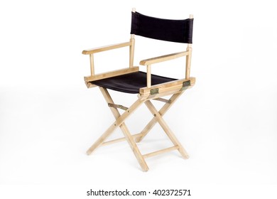 Director's Chair Isolated On White Background