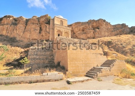 The Diri Baba Mausoleum  - of Sheikh Diri Baba, located in Qobustan  of Gobustan Rayon of Azerbaijan