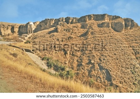 The Diri Baba Mausoleum  - of Sheikh Diri Baba, located in Qobustan  of Gobustan Rayon of Azerbaijan